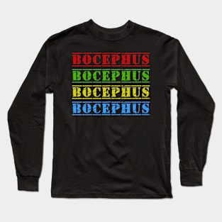 bocephus 4 text vintage retro faded Long Sleeve T-Shirt